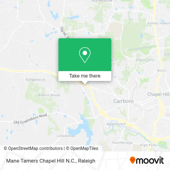 Mane Tamers  Chapel Hill N.C. map