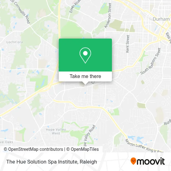 The Hue Solution Spa Institute map
