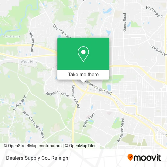 Dealers Supply Co. map