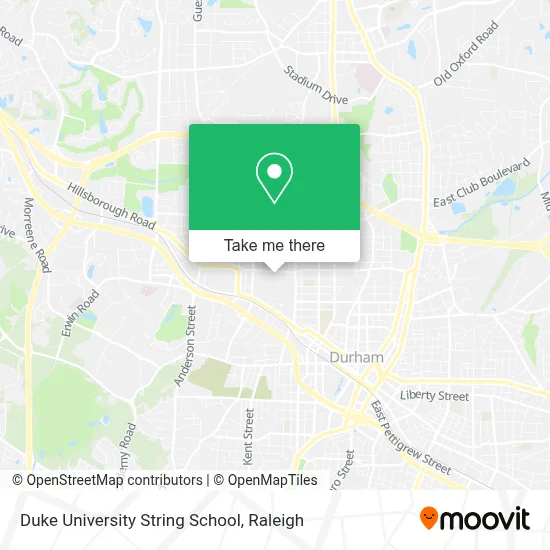 Duke University String School map