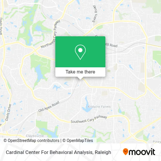 Cardinal Center For Behavioral Analysis map