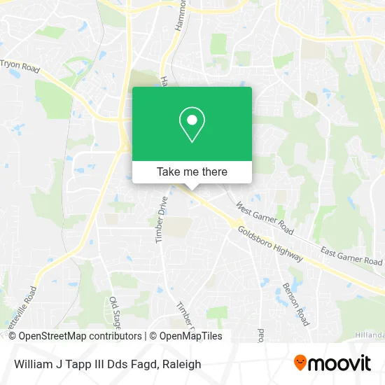 William J Tapp III Dds Fagd map
