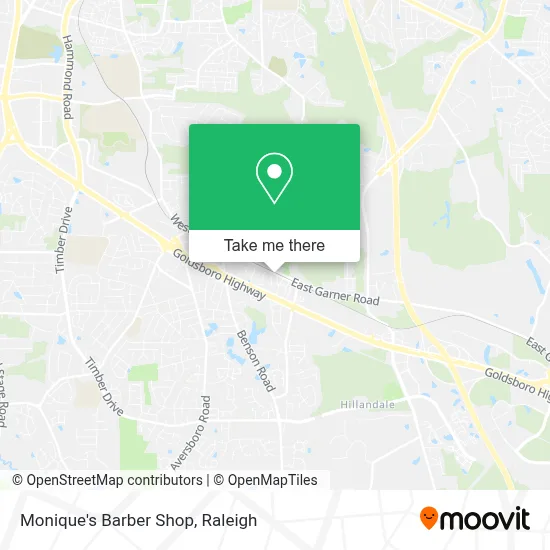 Monique's Barber Shop map
