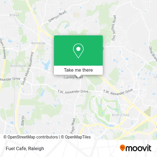 Fuel Cafe map