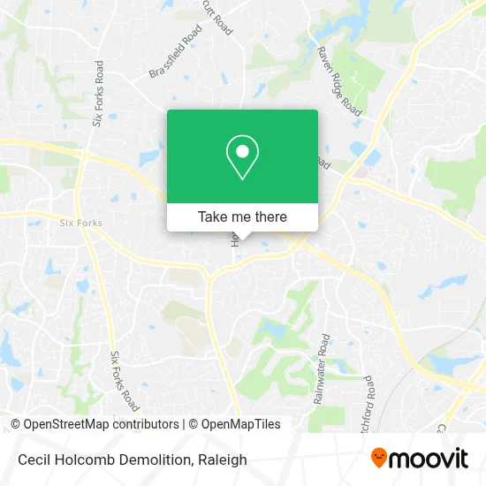 Cecil Holcomb Demolition map