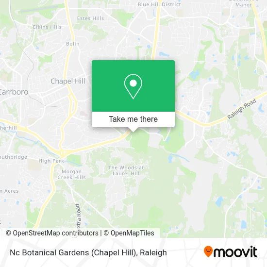 Nc Botanical Gardens (Chapel Hill) map