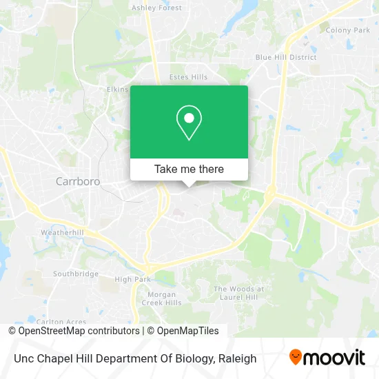 Unc Chapel Hill Department Of Biology map
