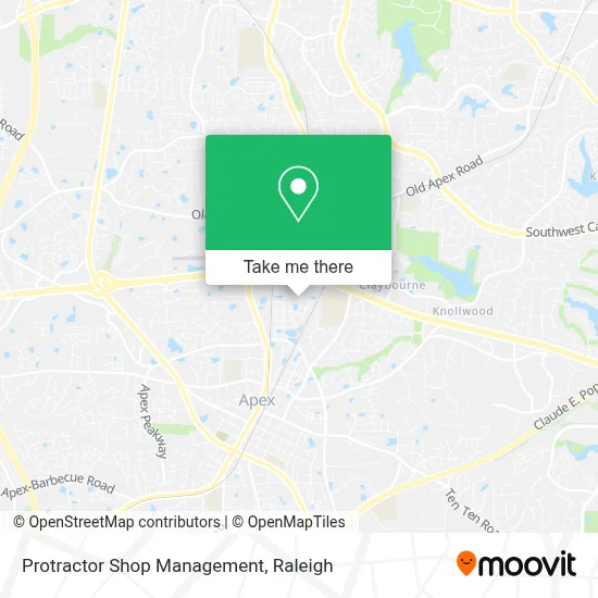 Protractor Shop Management map
