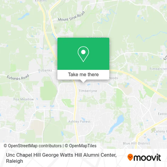 Unc Chapel Hill George Watts Hill Alumni Center map