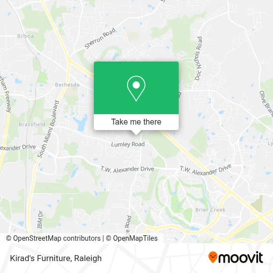 Kirad's Furniture map