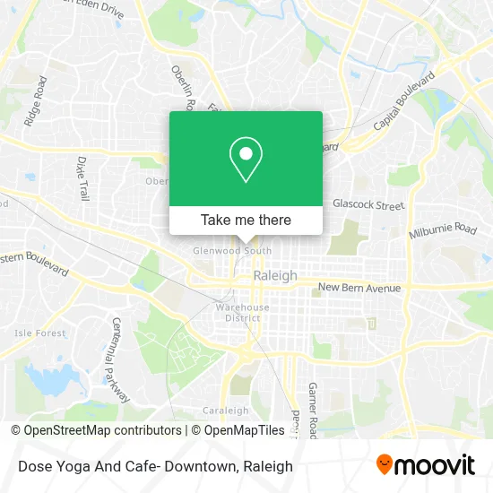 Dose Yoga And Cafe- Downtown map