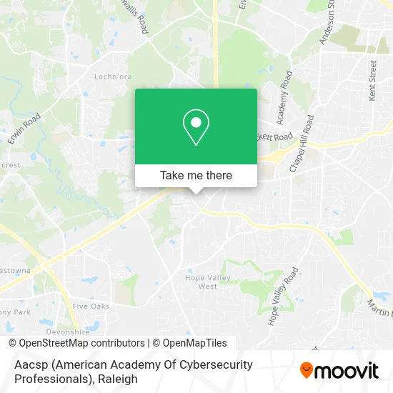 Aacsp (American Academy Of Cybersecurity Professionals) map