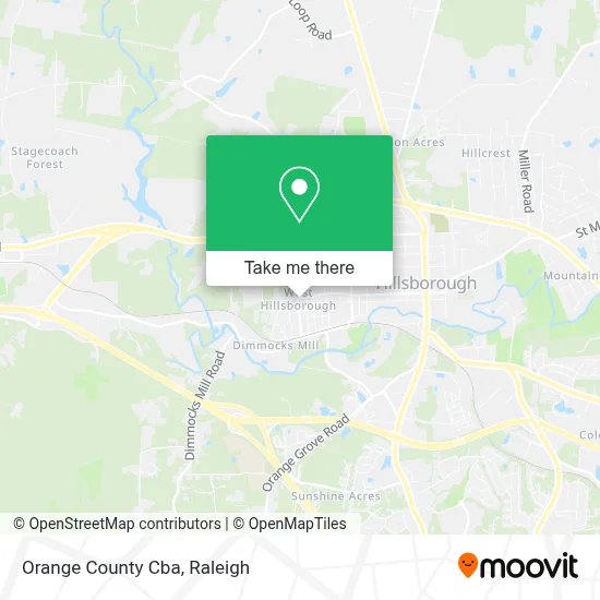 Orange County Cba map