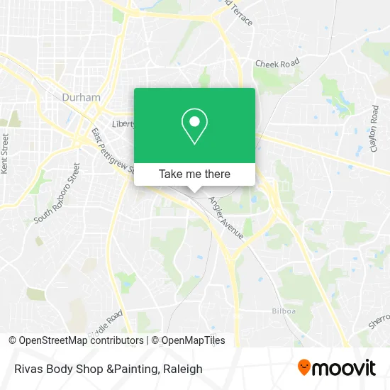 Rivas Body Shop &Painting map