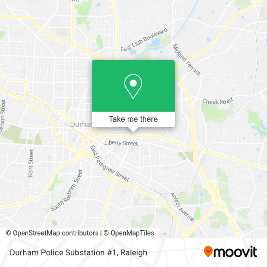 Durham Police Substation #1 map