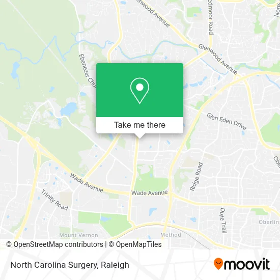 North Carolina Surgery map