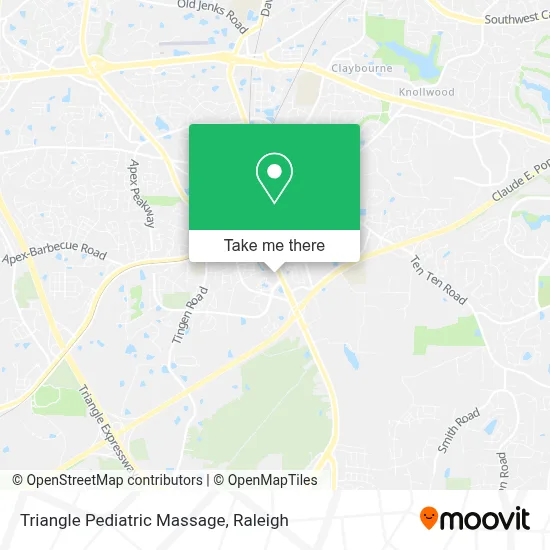 Triangle Pediatric Massage map