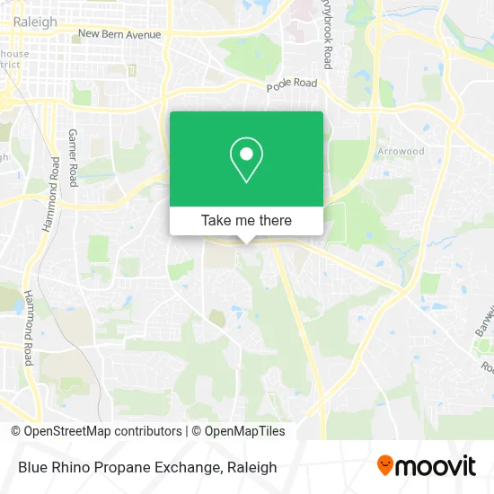 Blue Rhino Propane Exchange map