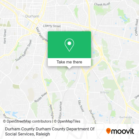 Durham County Durham County Department Of Social Services map
