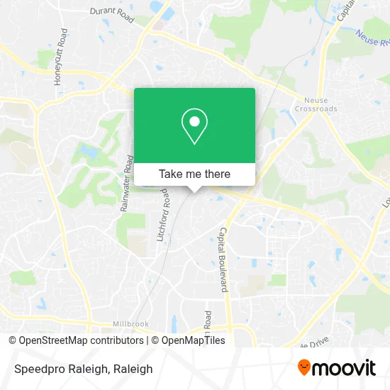 Speedpro Raleigh map