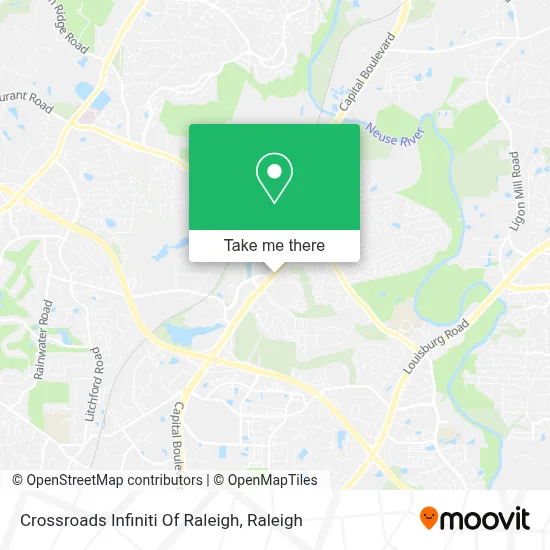 Crossroads Infiniti Of Raleigh map
