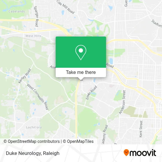 Duke Neurology map