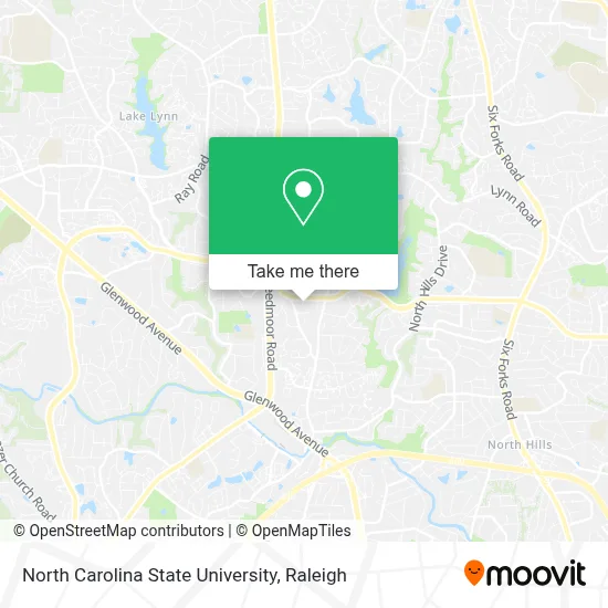 North Carolina State University map
