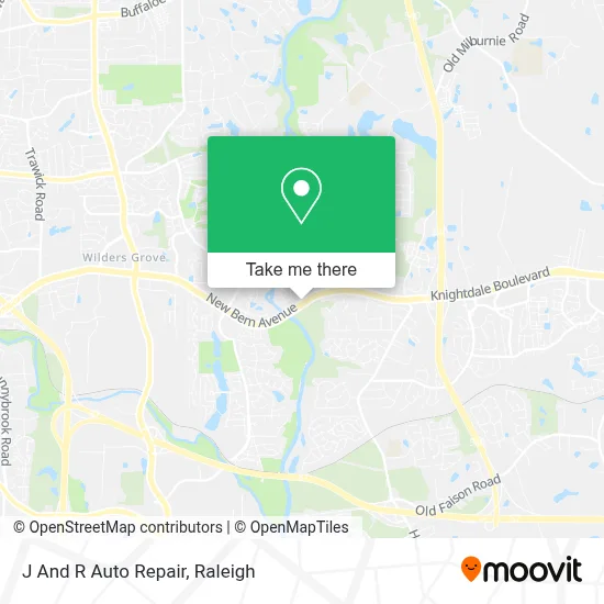 J And R Auto Repair map