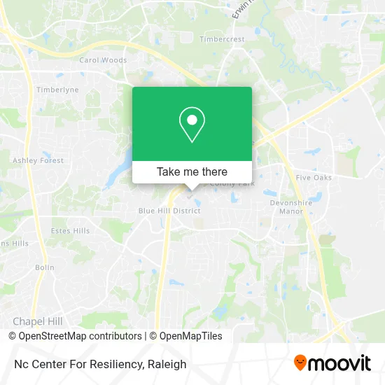 Nc Center For Resiliency map