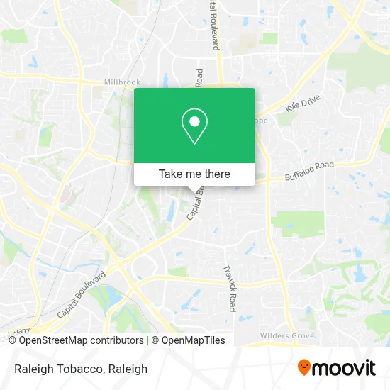 Raleigh Tobacco map