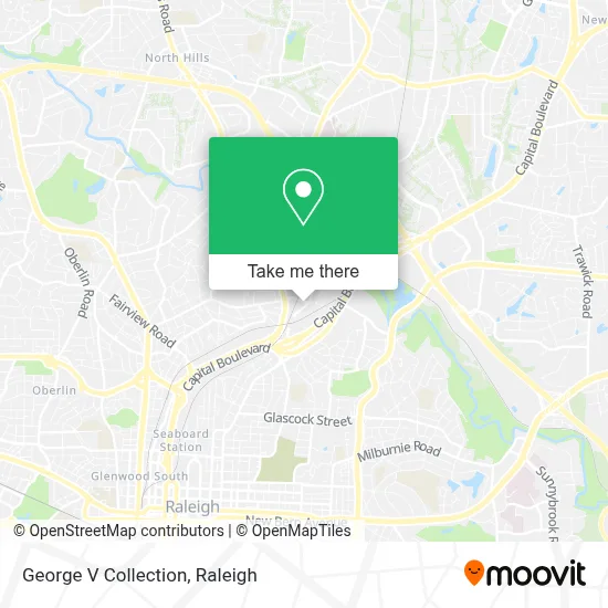 George V Collection map