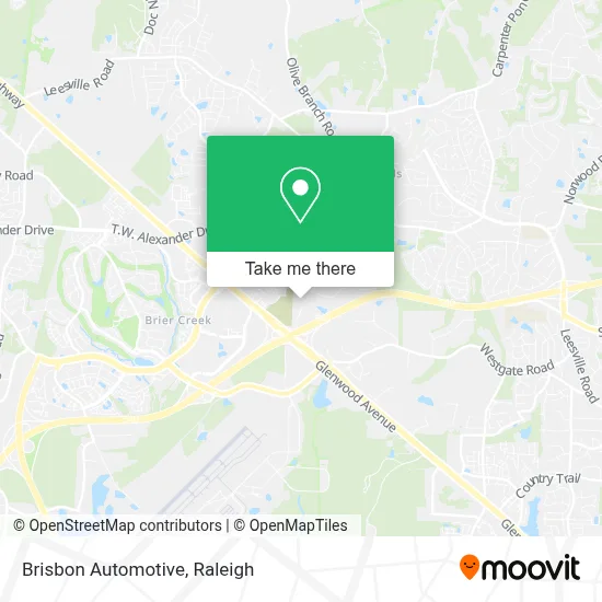 Brisbon Automotive map