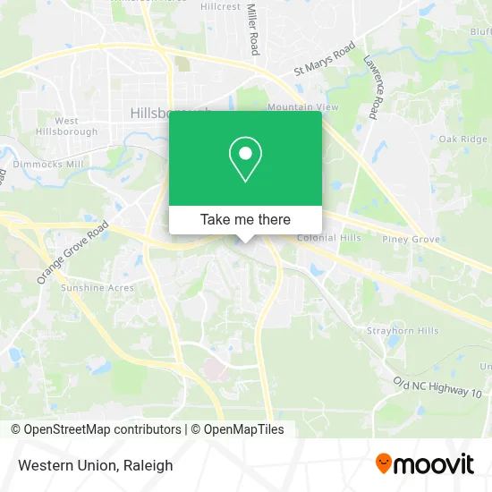 Western Union map