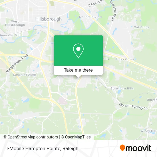 T-Mobile Hampton Pointe map