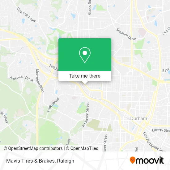 Mavis Tires & Brakes map