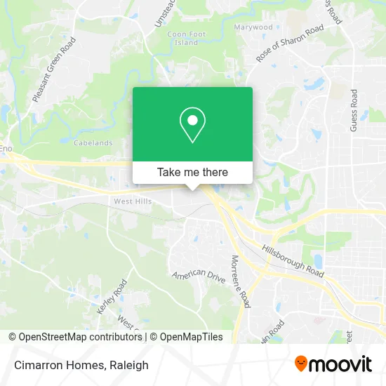 Cimarron Homes map