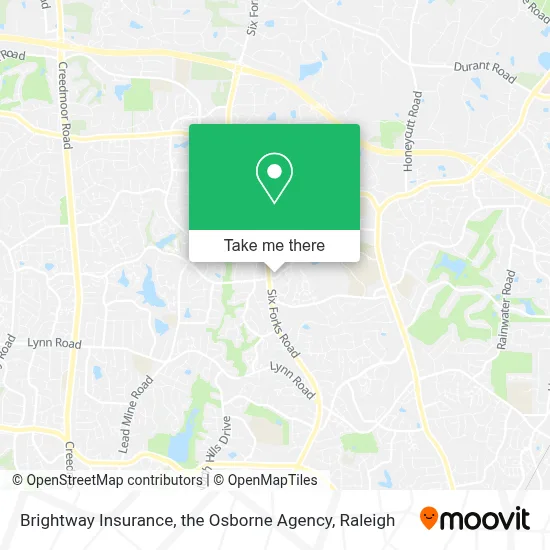 Brightway Insurance, the Osborne Agency map