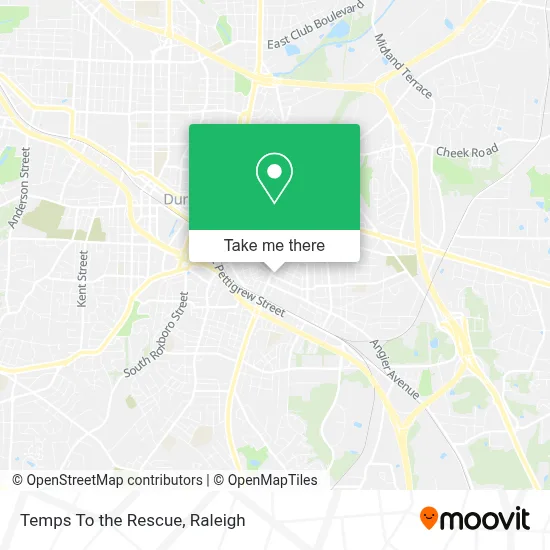 Temps To the Rescue map