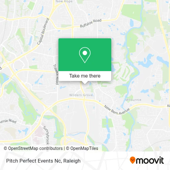 Pitch Perfect Events Nc map