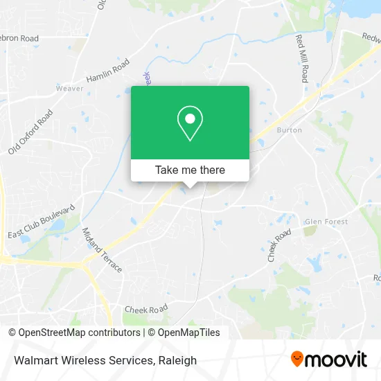 Walmart Wireless Services map