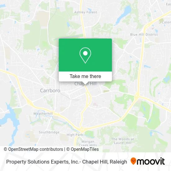 Property Solutions Experts, Inc.- Chapel Hill map