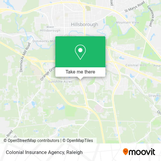Colonial Insurance Agency map