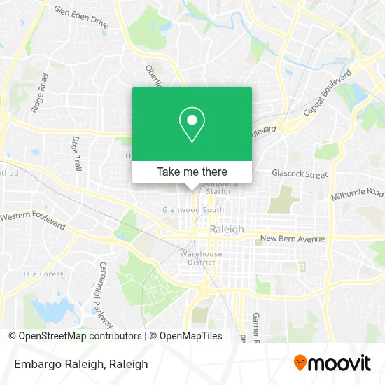 Embargo Raleigh map