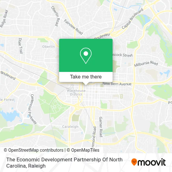 The Economic Development Partnership Of North Carolina map