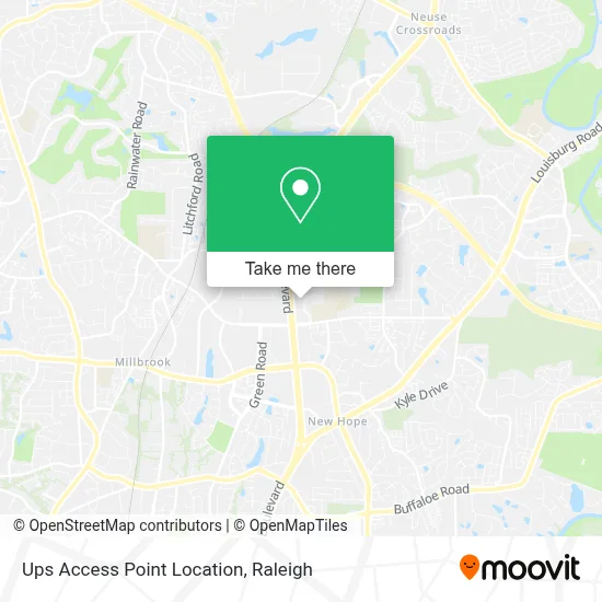 Ups Access Point Location map