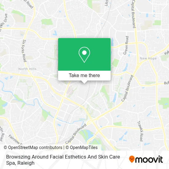 Browszing Around Facial Esthetics And Skin Care Spa map