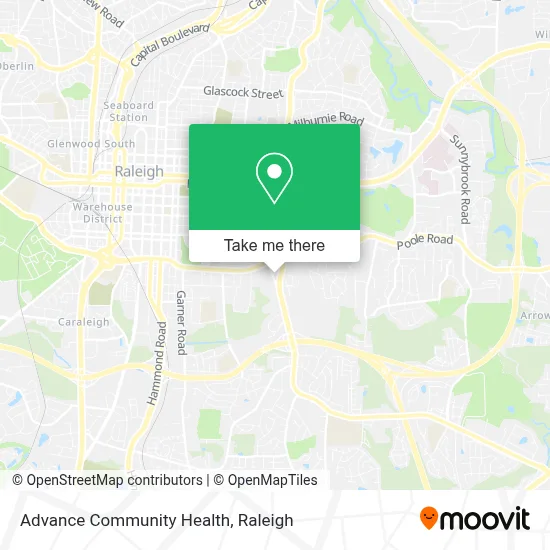 Advance Community Health map