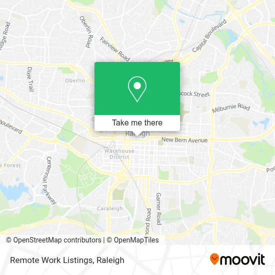 Remote Work Listings map