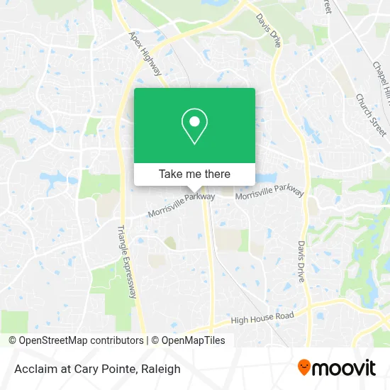 Acclaim at Cary Pointe map