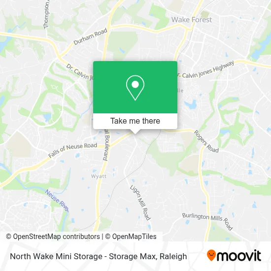 North Wake Mini Storage - Storage Max map